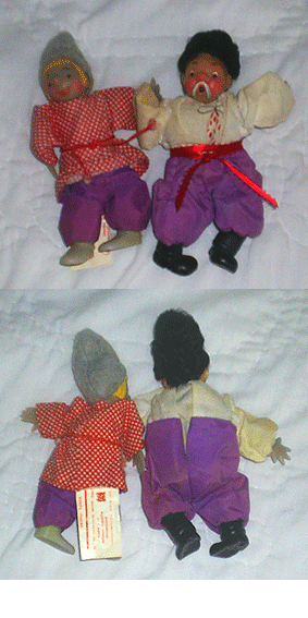 Куклы винтажные  советские Тарас и Емеля