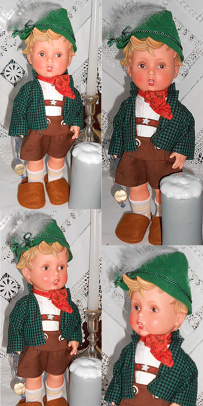 Кукла виниловая " Школяр" винтаж, Германия, 60-е